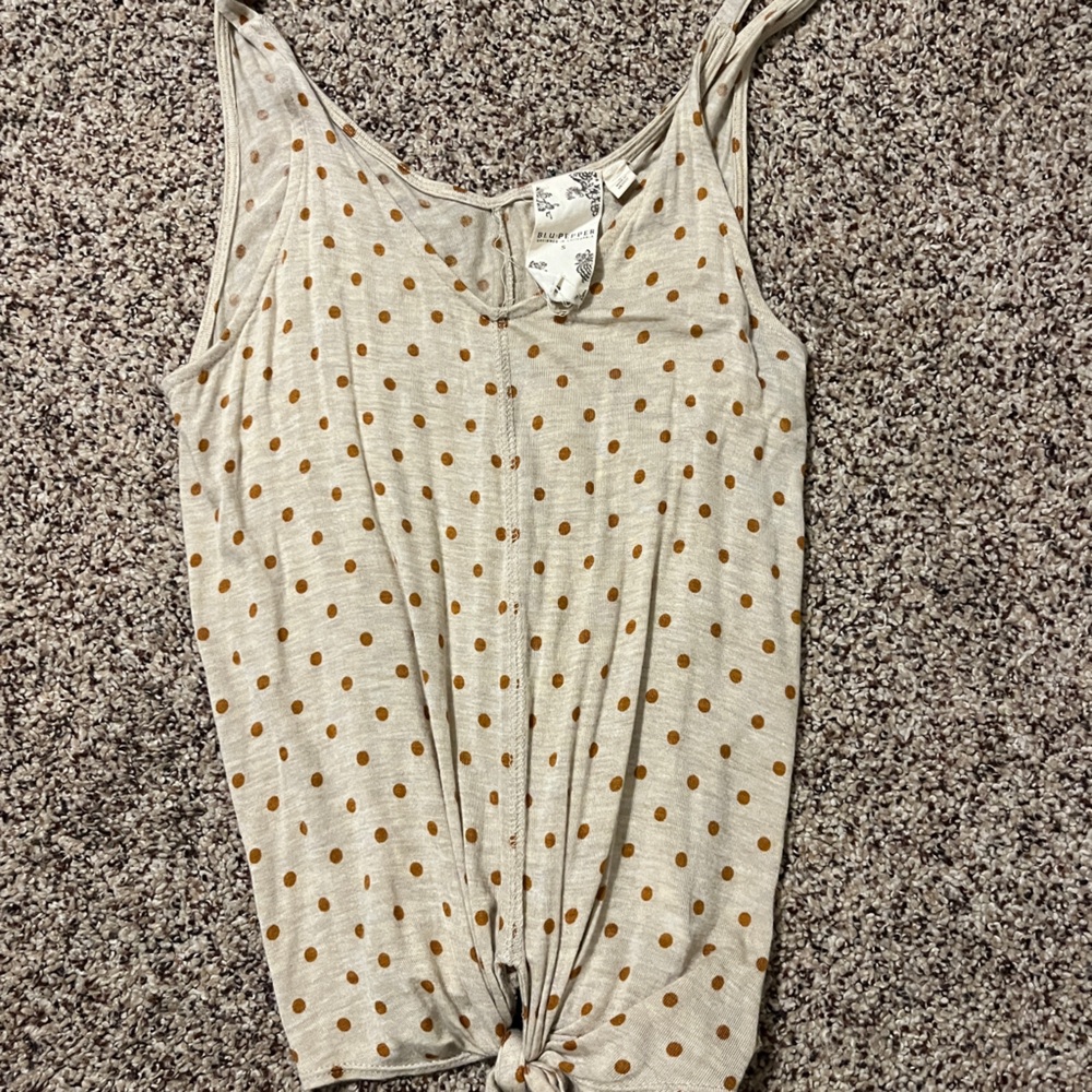 Blu pepper tank top